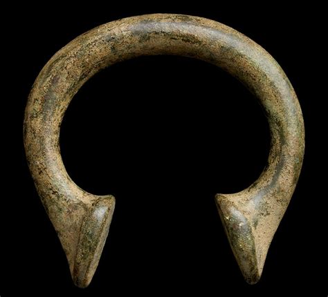 manilla kemoni|A BRASS MANILLA FROM WEST AFRICA .